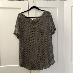 Staring at Stars vintage lace top - slouchy boho